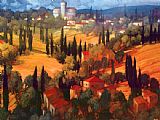 Philip Craig Tuscan Castle painting